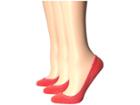 Feetures Hidden Super Low Socks 3-pair Pack (coral) Women's Low Cut Socks Shoes