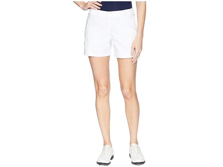 Nike Golf Woven 4.5 Sub Print Flex Shorts (white/wolf Grey/white) Women's Shorts
