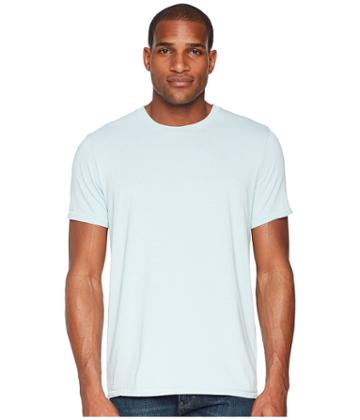 Lucky Brand Venice Burnout Crew Neck Tee (spring Blue) Men's Clothing