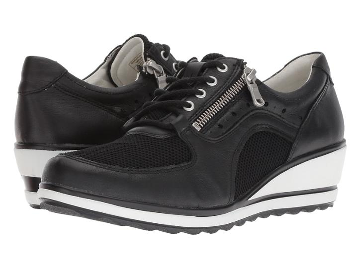 Romika Kingston 01 (black Kombi) Women's Lace Up Casual Shoes