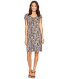 Fresh Produce Floral Vines Emma Dress (grey Smoke) Women's Dress