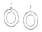 The Sak Large Metal Orbit Earrings (silver) Earring