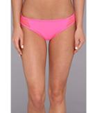 Juicy Couture Pro Mesh Spliced Classic Bottom (flo Pink) Women's Swimwear