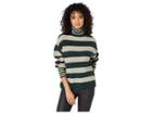 J.o.a. Striped Turtleneck Sweater (grey/green) Women's Sweater