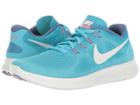 Nike Free Rn 2017 (chlorine Blue/off-white/polarized Blue) Women's Running Shoes