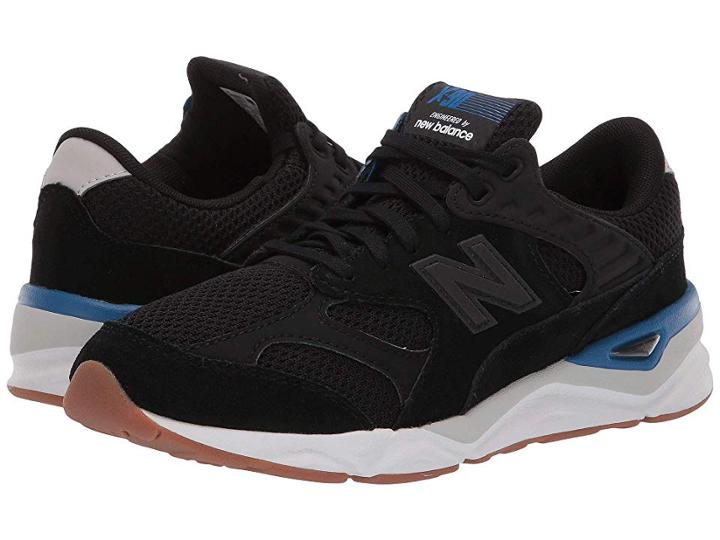 New Balance Kids Gsx90rv1 (big Kid) (black/classic Blue) Boys Shoes