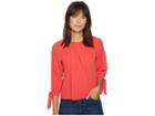 Rock And Roll Cowgirl 3/4 Sleeve Blouse B4-3197 (poppy) Women's Blouse