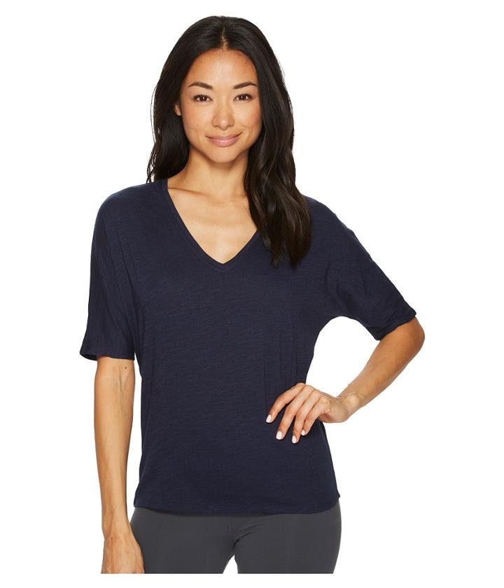 Tasc Performance Perfect V Top (classic Navy) Women's Clothing