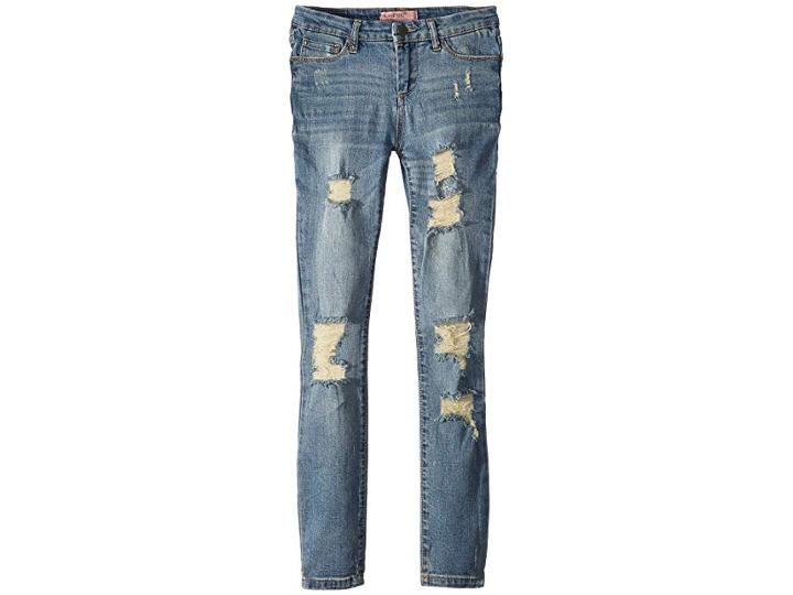 Blank Nyc Kids Distressed Skinny Jeans In Happy Time (big Kids) (happy Time) Girl's Jeans