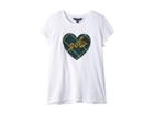 Polo Ralph Lauren Kids Polo Heart Graphic T-shirt (little Kids/big Kids) (white) Girl's T Shirt