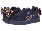 Puma Kids Suede Bow Athluxe Ac Ps (little Kid) (peacoat/rose Gold) Girls Shoes