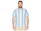 Tommy Bahama Big & Tall Big Tall La Prisma Stripe Shirt (mint Mojito) Men's Short Sleeve Button Up