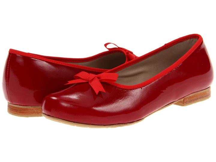 Elephantito Paris Flat (toddler/little Kid/big Kid) (red Patent) Girl's Shoes