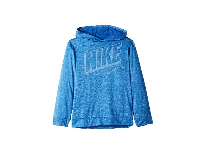 Nike Kids Dri-fittm Breathe Long Sleeve Hoodie (little Kids) (game Royal Heather) Boy's Sweatshirt