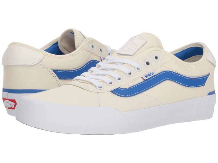 Vans Chima Pro 2 ((center Court) Classic White/victoria Blue) Men's Skate Shoes