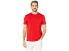 Calvin Klein Short Sleeve Solid Crew Neck Logo T-shirt (deep Scarlet) Men's Clothing