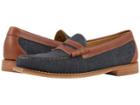 G.h. Bass & Co. Larson Weejuns (navy/british Tan Canvas/pull-up) Men's Shoes