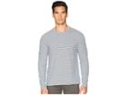 Vince Feeder Stripe Long Sleeve T-shirt (heather Artic/new Coastal) Men's T Shirt