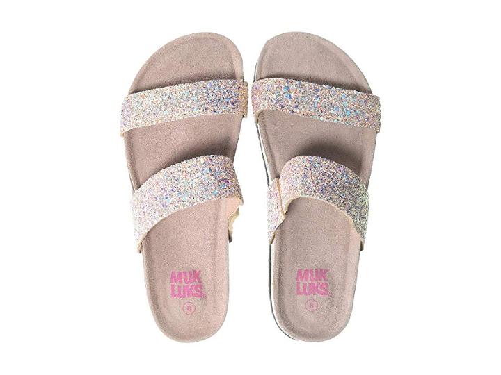Muk Luks Daphne (blush Glitter) Women's Flat Shoes