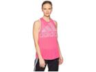 Adidas Made 2 Move 3-stripes Tank Top (real Magenta) Women's Sleeveless