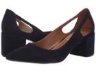 French Sole Courtney2 Heel (navy Suede) Women's Shoes