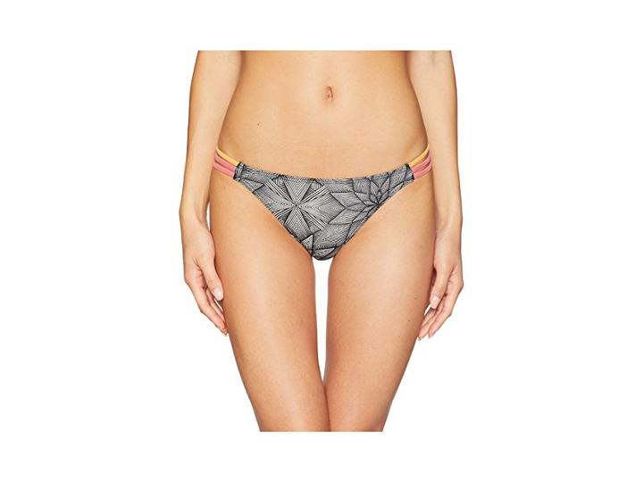 Roxy Pop Surf Moderate Bottoms (marshmallow Pop Surf Stars Small) Women's Swimwear