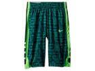 Nike Kids Dry Elite Stripe Print Basketball Short (little Kids/big Kids) (green Noise/black/green Strike) Boy's Shorts