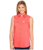 Carhartt Force Ridgefield Sleeveless Shirt (bright Coral) Women's Sleeveless