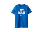 Nike Kids Dry Tee My Rules (little Kids/big Kids) (blue Nebula) Boy's T Shirt