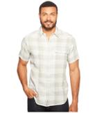 Nau Short Sleeve Bilateral Shirt (sea Glass Plaid) Men's Short Sleeve Button Up
