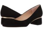 L.k. Bennett Nuriya (black/gold Suede) Women's 1-2 Inch Heel Shoes
