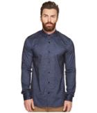 Scotch & Soda Classic Shirt In Brushed Cotton Oxford Quality (denim Blue) Men's Clothing
