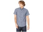 Ben Sherman Slub Chambray Short Sleeve Shirt (blue) Men's Short Sleeve Button Up