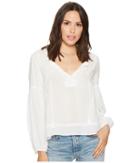 Splendid Paradise Cove Solid Bell Sleeve Top (white) Women's Clothing