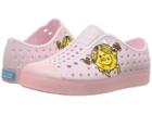 Native Kids Shoes Jefferson Print (toddler/little Kid) (milk Pink/princess Pink Glitter) Girls Shoes