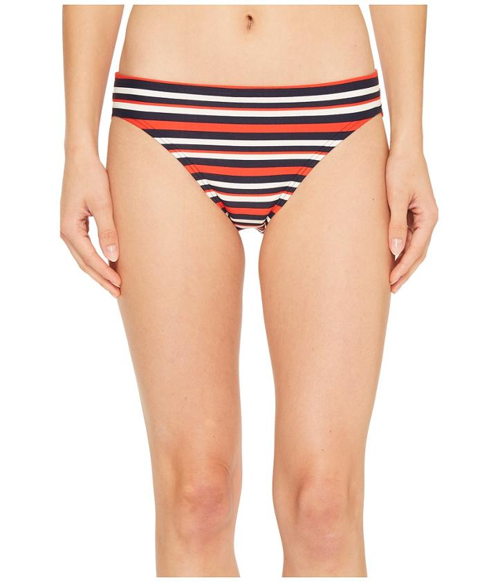 Tommy Hilfiger True Tommy Stripe Classic Bikini Bottom (core Navy) Women's Swimwear