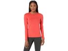 Nike Pro All Over Mesh Long Sleeve Top (ember Glow/black) Women's Clothing