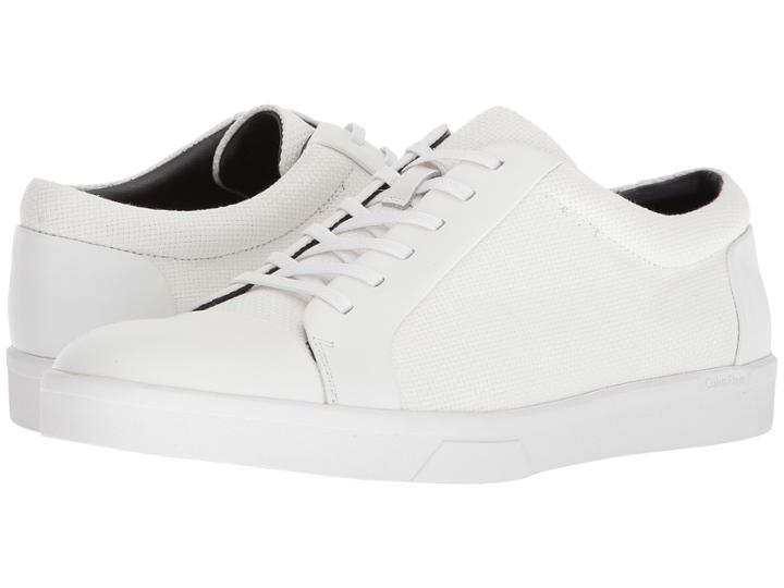 Calvin Klein Igor (white Nappa) Men's Lace Up Casual Shoes