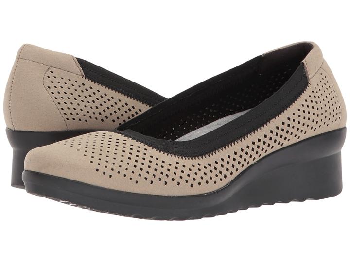 Clarks Caddell Trail (sand Textile) Women's Wedge Shoes