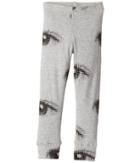 Nununu Eye Leggings (infant/toddler/little Kids) (heather Grey) Girl's Casual Pants