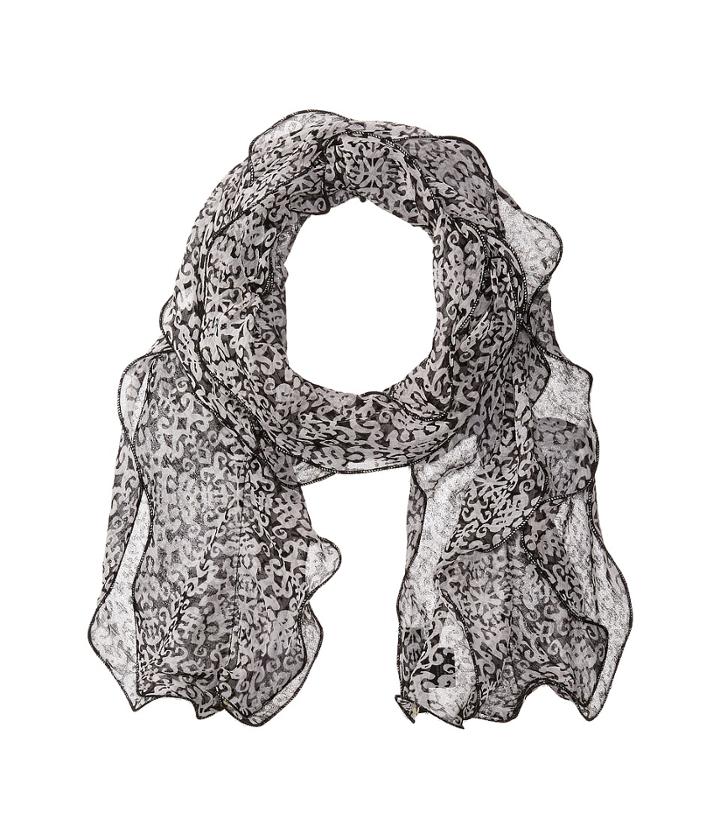 Lauren Ralph Lauren Mara Silk Scarf (black) Scarves