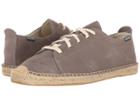 Soludos Suede Lace-up Sneaker (dove Gray) Men's Lace Up Casual Shoes