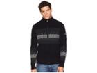 Obermeyer Textured 1/2 Zip Sweater (black) Men's Sweater