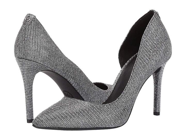 Michael Michael Kors Lucille Flex D'orsay (black/silver) Women's Shoes