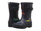 Joules Kids Printed Welly Rain Boot (toddler/little Kid/big Kid) (navy Scout And About) Boys Shoes