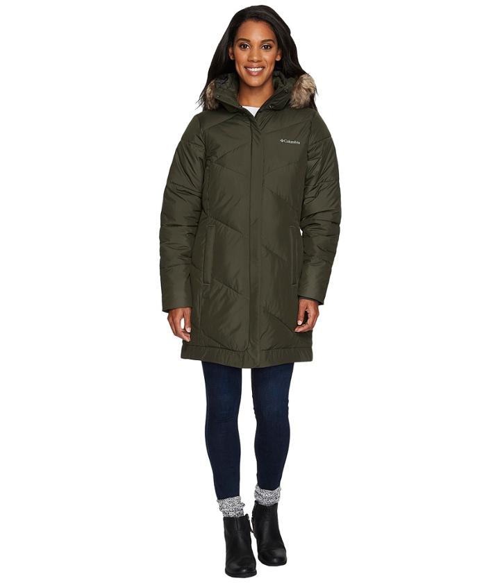 Columbia Snow Eclipsetm Mid Jacket (surplus Green) Women's Coat