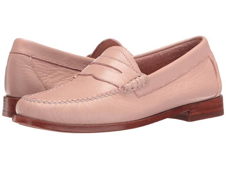 G.h. Bass & Co. Whitney Weejuns (blush Pink Soft Tumbled Leather) Women's Shoes