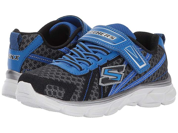 Skechers Kids Advance (little Kid/big Kid) (black/royal) Boy's Shoes