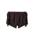 Chaser Kids Super Soft Ruffle Side Shorts (big Kids) (vintage Black) Girl's Shorts