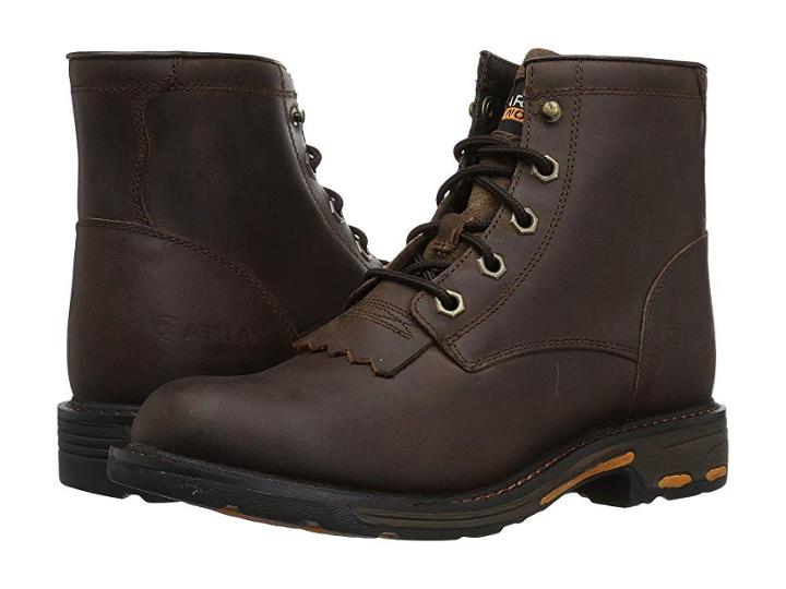 Ariat Kids Workhog Lacer Boot (little Kid/big Kid) (lacer Brown) Cowboy Boots